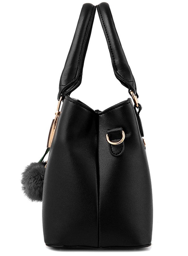 Dreubea Women's Leather Handbag Tote Shoulder Bag Crossbody Purse (Beige) - Image 3